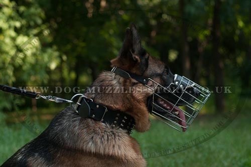 Wire Dog Muzzle for German Shepherd Size