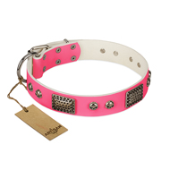 Awesome Pink Dog Collar FDT Artisan 'Fashion Skulls' Awesome Pink Dog Collar FDT Artisan 'Fashion Skulls'