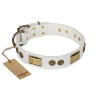 Fantastic White Dog Collar FDT Artisan 'Golden Avalanche' Fantastic White Dog Collar FDT Artisan 'Golden Avalanche'