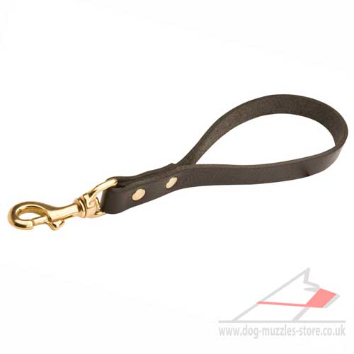 Dog Handle Leather Pull Tab | Short Dog Lead