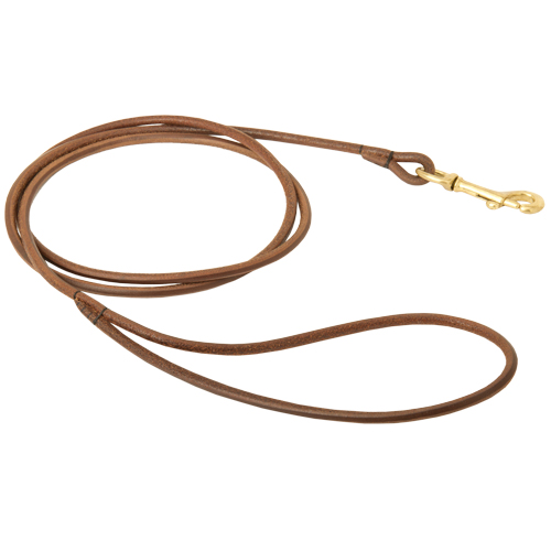 Dog Show Lead UK | Round Leather Leash for Dog Show