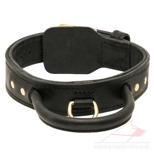 STRONG DOG COLLAR WITH HANDLE