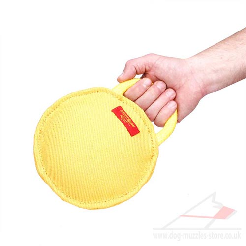 Great Dog Bite Tug "Fast Bite", French Linen, 8*8*3 inch - Click Image to Close
