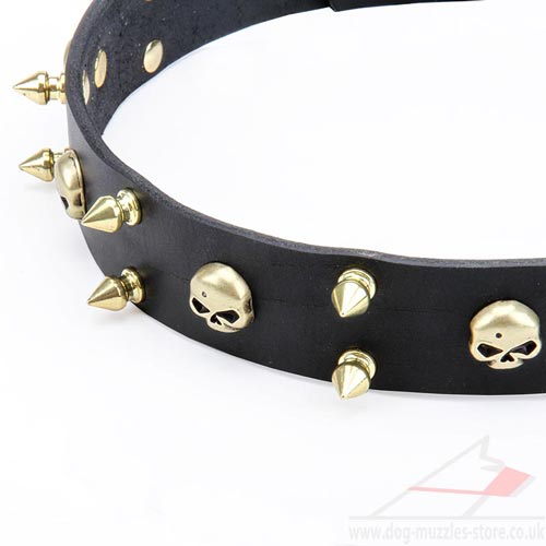 Handmade, Exclusive 'Jolly Roger' Dog Collar