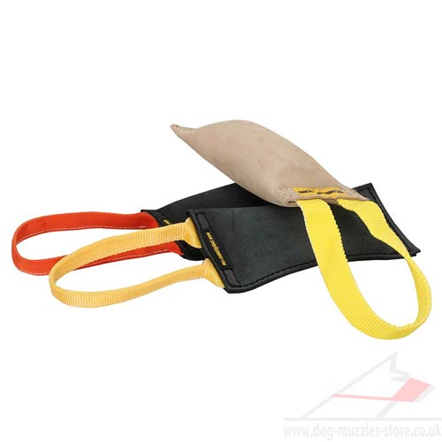 Dog Bite Training Tools | Dog Bite Pad with Handle, Leather - Click Image to Close