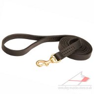 Leather Dog Lead of Classic Design - Perfect for Large Dogs