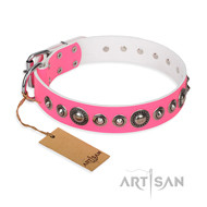 Great Pink Dog Collar FDT Artisan 'Miss Congeniality' Great Pink Dog Collar FDT Artisan 'Miss Congeniality'