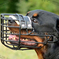 Muzzle for Rottweiler New Rubber Coated Model