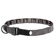 Black Steel Herm Sprenger Dog Training Collar for Large Dogs