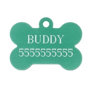 Personalized Dog Bone Name Tag with Engraved ID