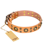 New Leather Dog Collar FDT Artisan 'Sophisticated Glamour' New Leather Dog Collar FDT Artisan 'Sophisticated Glamour'