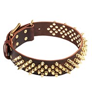 Flashing Spiked Dogs Collars - NEW Fabulous Design!