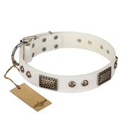 Exclusive White Dog Collar FDT Artisan 'Terrific Beauty' Exclusive White Dog Collar FDT Artisan 'Terrific Beauty'